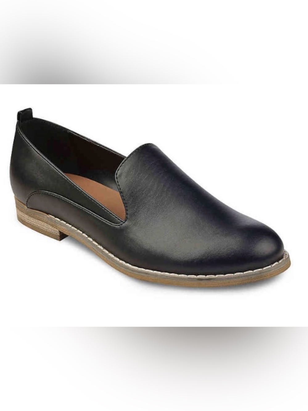 Indigo Women's Black Slip-On Loafer